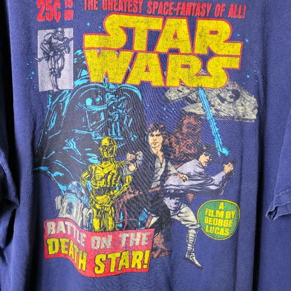 Star Wars Original Comic Theme Men's 2XL T-Shirt